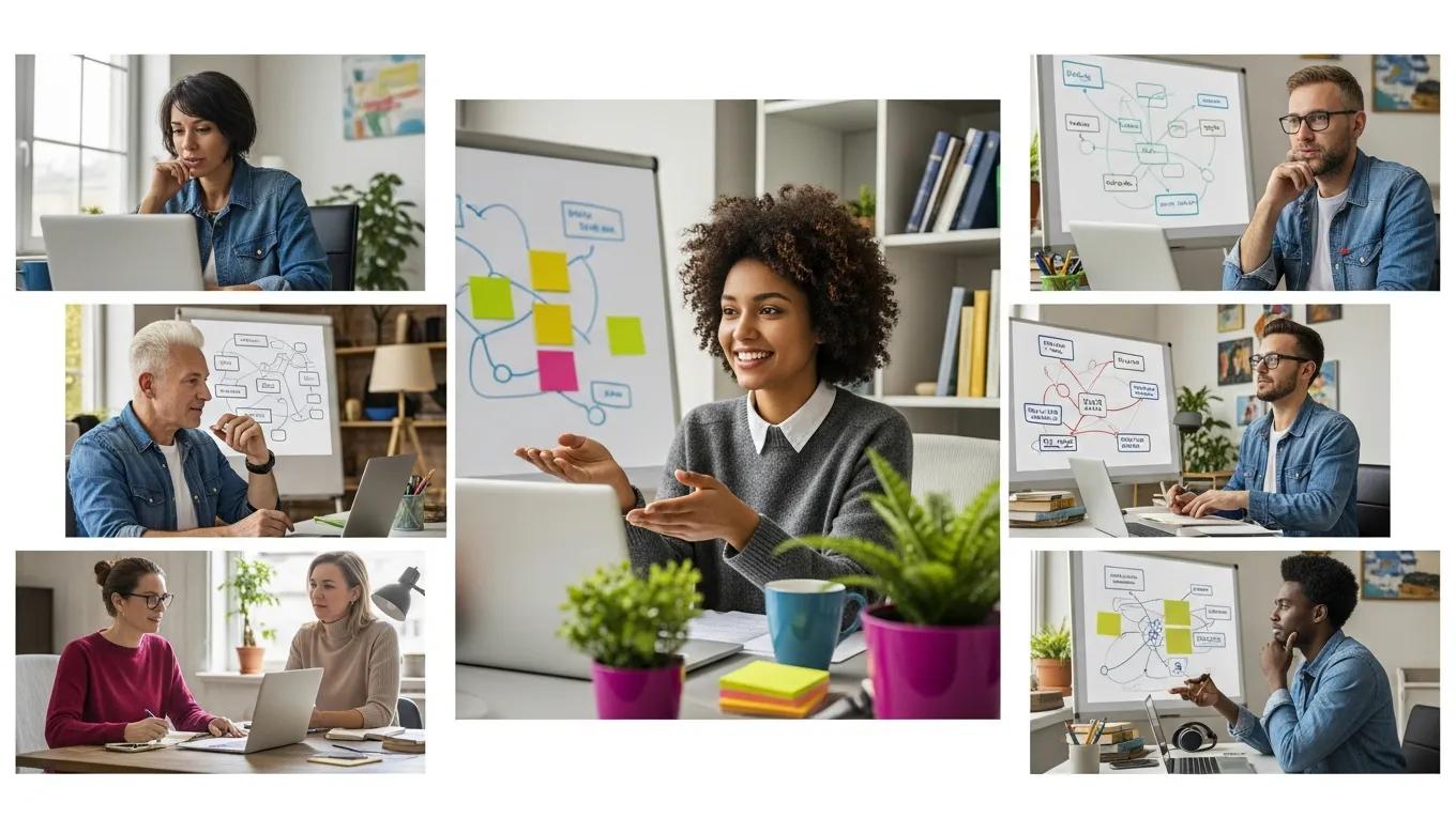 Remote team members collaborating in a comfortable home office to enhance engagement and productivity