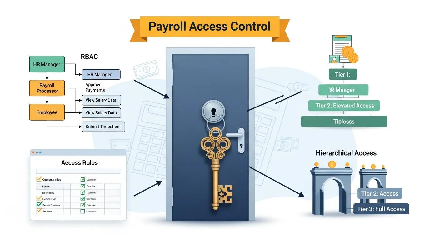 Visual representation of access control models for payroll systems security