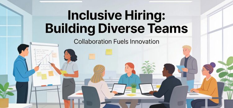Diverse professionals collaborating in a modern workspace, highlighting effective hiring practices