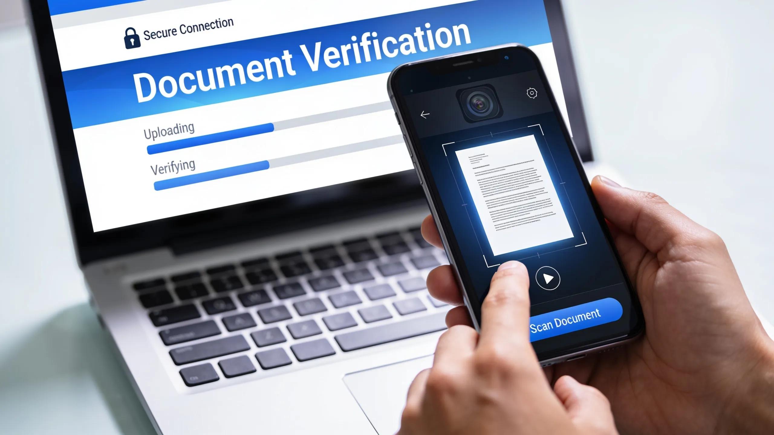 Secure online platforms for virtual I-9 document completion and verification