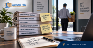 Employee termination documentation and HR risk management records for Utah employers before firing an employee